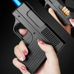 Alternative view of Çakmaklı Tabanca Tabaka Olağanüstü  Hazneli Çakmak - Siyah