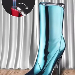 Çizme Görünümlü Gazlı Mavi Çakmak Özel Tasarım - Mavi