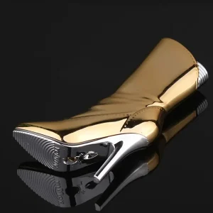 Alternative view of Çizme Görünümlü Gazlı Sarı Çakmak Özel  Tasarım - Bej