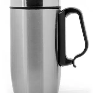 Alternative view of Kişiye Özel Çift Katmanlı 280ml Mat Siyah  Kulplu Paslanmaz Çelik Termos Bardak Mug Kupa Çay Kahve