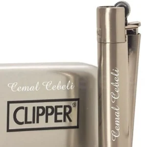 Kişiye Özel Clipper Çakmak - Gümüş