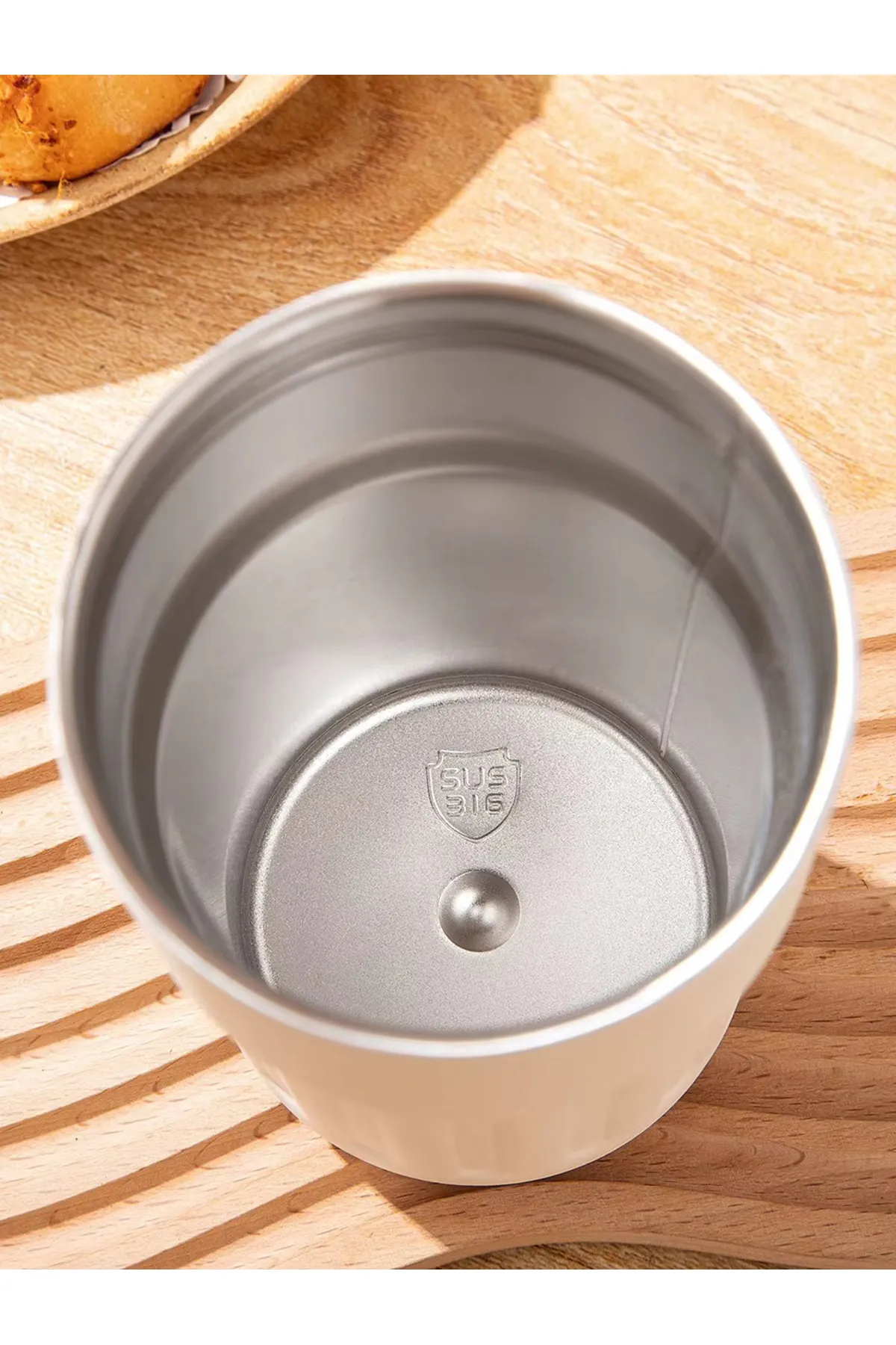 Kişiye Özel Dijital Göstergeli Paslanmaz 316 Çelik Termos 400ml Bardak Mug Kupa Termos - Siyah - Görsel 3