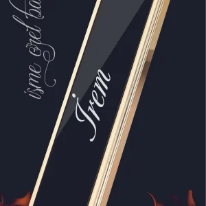 Alternative view of Kişiye Özel Isim Baskılı Çakmak Şarjlı Usb Li Siyah Elektronik  Çakmak - Siyah