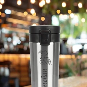 Alternative view of Kişiye Özel Isimli Baskılı Termos  Filtreli 304 Paslanmaz Çelik Çift Katmanlı Sızdırmaz 380 ml Termos - Metal