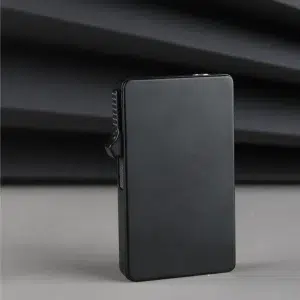 Alternative view of Kişiye Özel İskambil Kartı Şeklinde Özel  Tasarım Yeşil Torch Alevli Siyah Gazlı Çakmak - Siyah