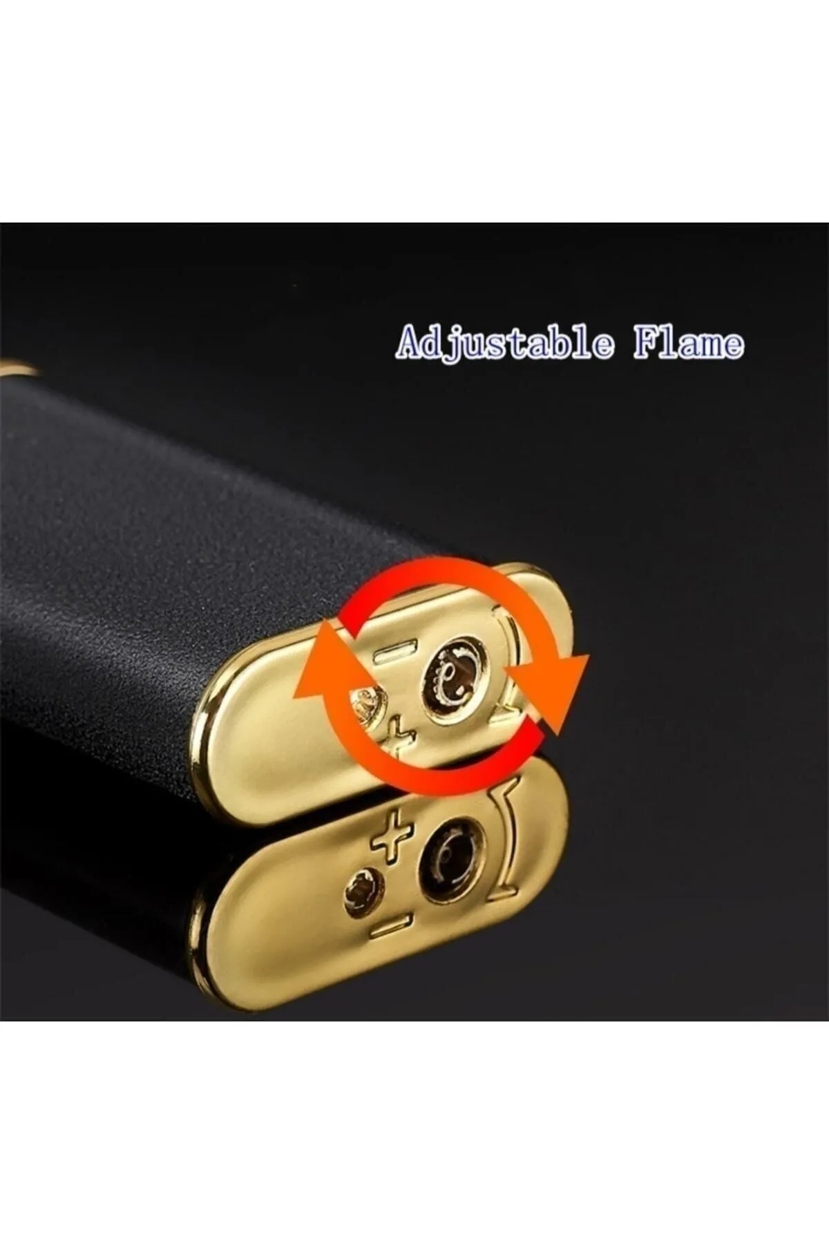 Kişiye Özel Timsah Figürlü Çift Alev Gazlı Ejderha Alevi Çakmak Özel Kutusunda - Siyah - Görsel 3