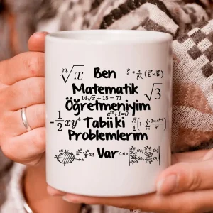 Matematik  Öğretmeni Öğretmenler Günü Hediyesi Beyaz Kupa Bardak